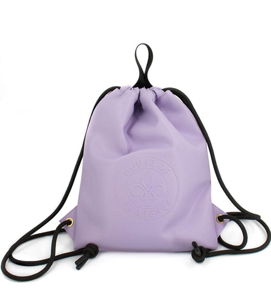 Sac sport en cuir végétal eco violet -  House of Florence