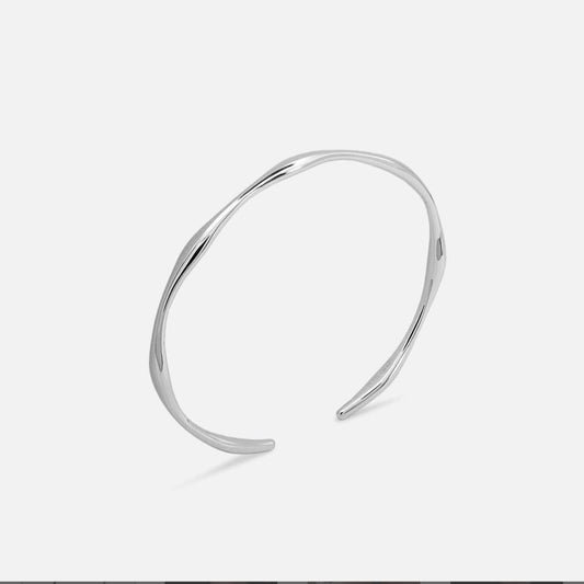 Bracelet vague en argent