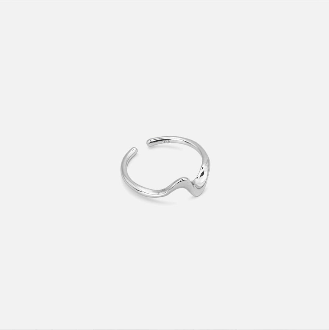 Bague vague en argent