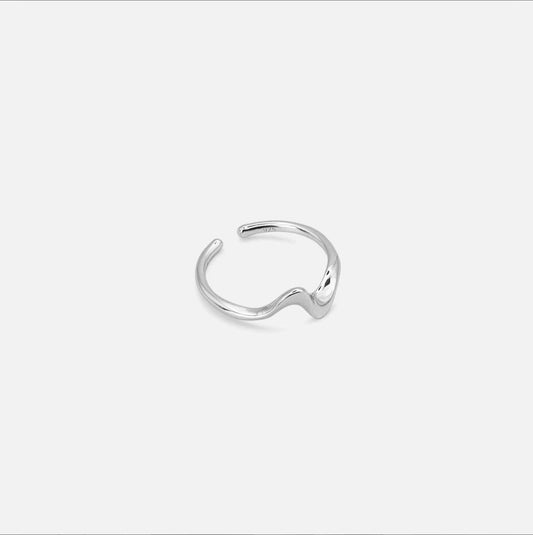 Bague vague en argent